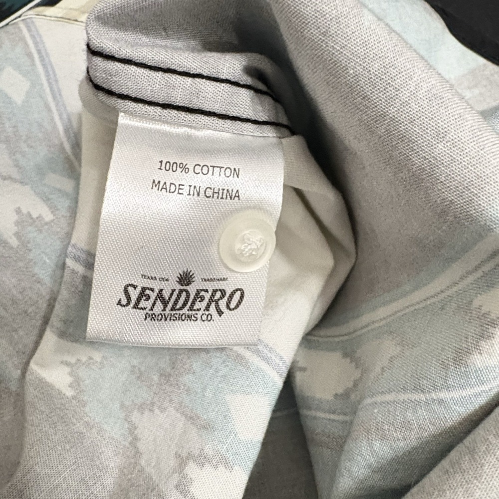 Sendero Provisions The Wyatt Western Shirt Aztec Pearl Snap Long Sleeve Mens L - Picture 9 of 9